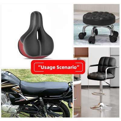 Embossed PVC 0.7/0.9mm Synthetic Leather 4-Way Stretch Faux Leather Materials for Motorcycle Bicycle Seat Cover Furniture Car