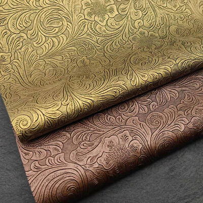 Pvc Flower Pattern Artificial Synthetic Leather Wallet Box Shoes Ntoebook Faux Leather Fabric