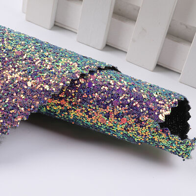 ΠΟ συνθετικό δερμάτινο ύφασμα με ελαστικό λαμπερό γυαλιστερό εξαγωνικό λάμψη για παπούτσια τσάντες καπέλα χειροτεχνία διακοσμητική χρήση σε καρέκλα καναπέ