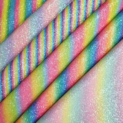 Τεχνικό πρότυπο Rainbow Glitter Checker PVC συνθετικό δέρμα για τσάντες, παπούτσια και χειροτεχνία