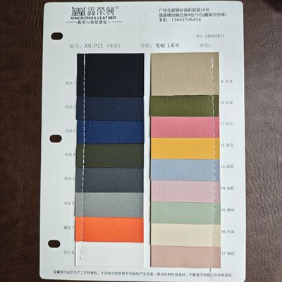 0.7mm υφασματική υφή συνθετικό δέρμα PVC δερμάτινο ρόλο για τσάντες έπιπλα εσωτερικό αυτοκινήτων πλάτος 1,6m