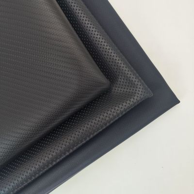 Bi Stretch PVC δέρμα για κάλυψη καθίσματος αυτοκινήτου ανθεκτικό μαύρο χρώμα