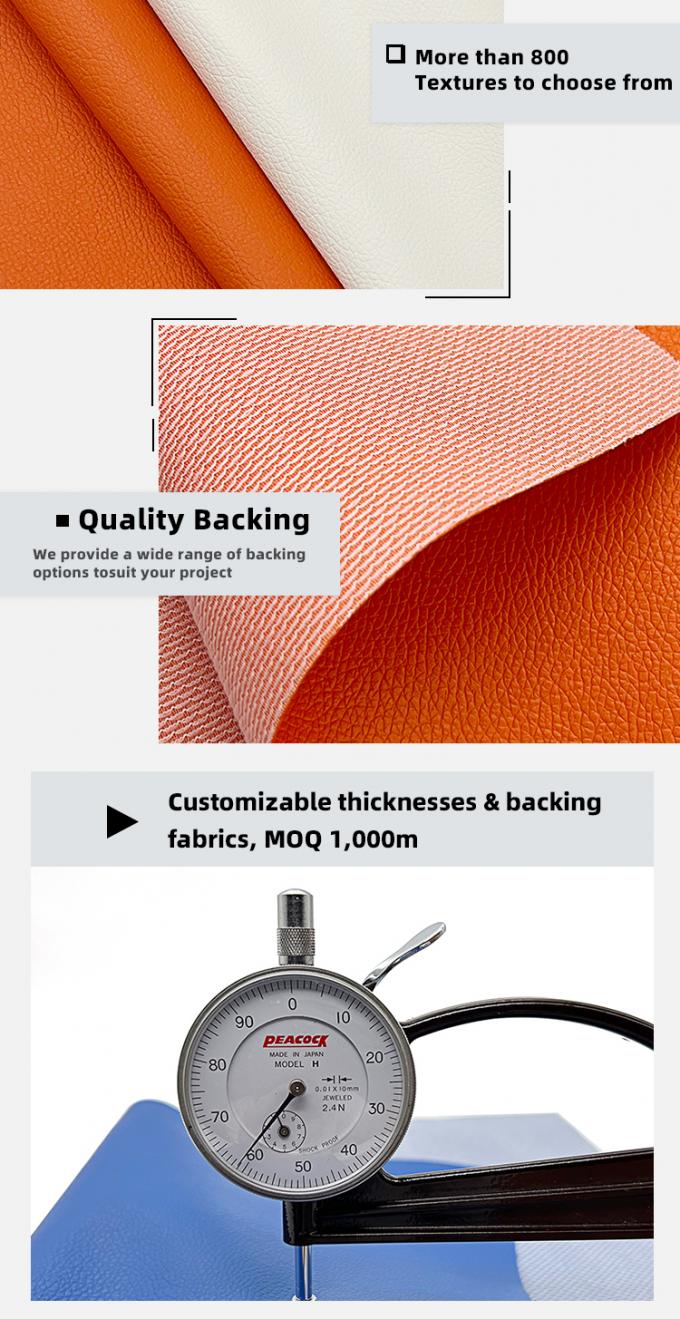 Εμπορικό χονδρικό PVC 0,6mm Litchi υφή ψεύτικο δέρμα ανάγλυφο τεχνητό συνθετικό δέρμα για κάθισμα αυτοκινήτου τσάντα πόδι διακόσμηση 5