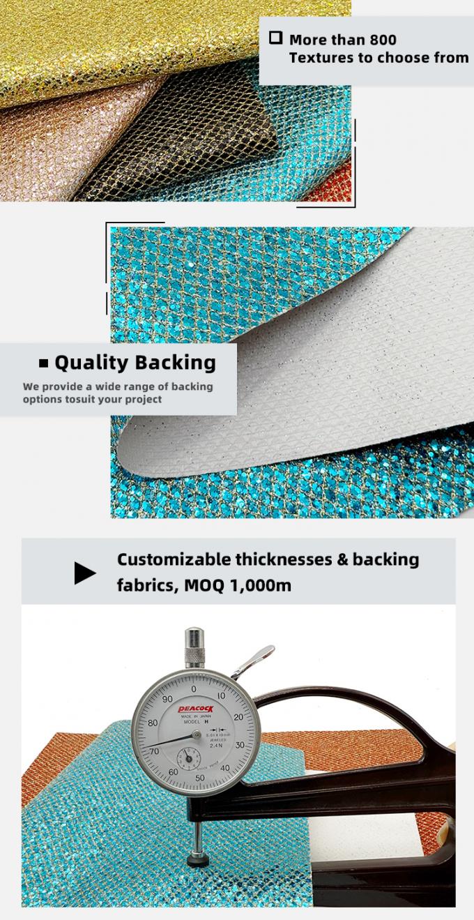 Πλακέτο τύπου πλέγματος Ακατέργαστο γυαλιστερό PVC συνθετικό δέρμα Στρέξιμο ψεύτικο δέρμα υλικό για παπούτσια τσάντα αποσκευών συσκευασία καναπέ εξωτερική επένδυση 5