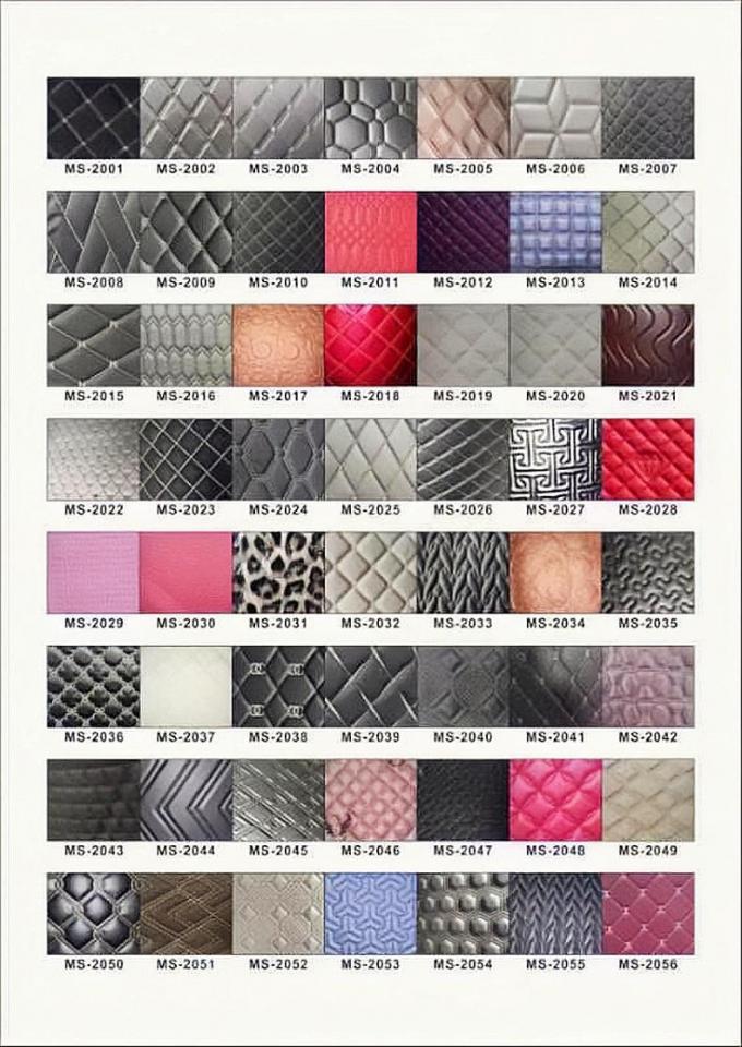 Προσαρμοσμένο PVC κέντημα καπιτονέ συνθετικό δέρμα 6.0mm αφρός πολυουρεθάνης για κάλυμμα καθίσματος αυτοκινήτου καναπέ ψεύτικο δέρμα ύφασμα 6