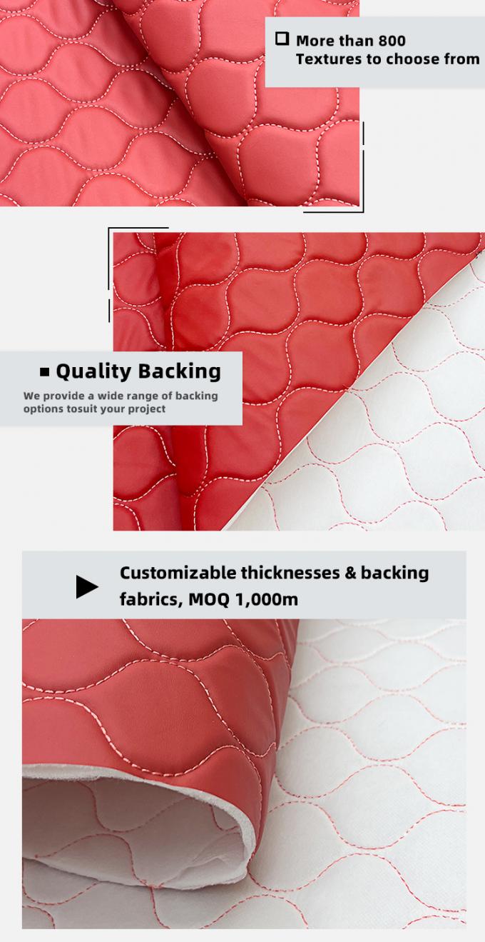 PVC 3mm Σφουγγάρι Τεξτοποιημένο Ψεύτικο Συνθετικό Δέρμα Αντι-Κατσαρίδες Ανερόστερο μαλακό κάλυμμα επίπλων για καναπέδες Καρέκλες μασάζ Καρέκλες αυτοκινήτου 5