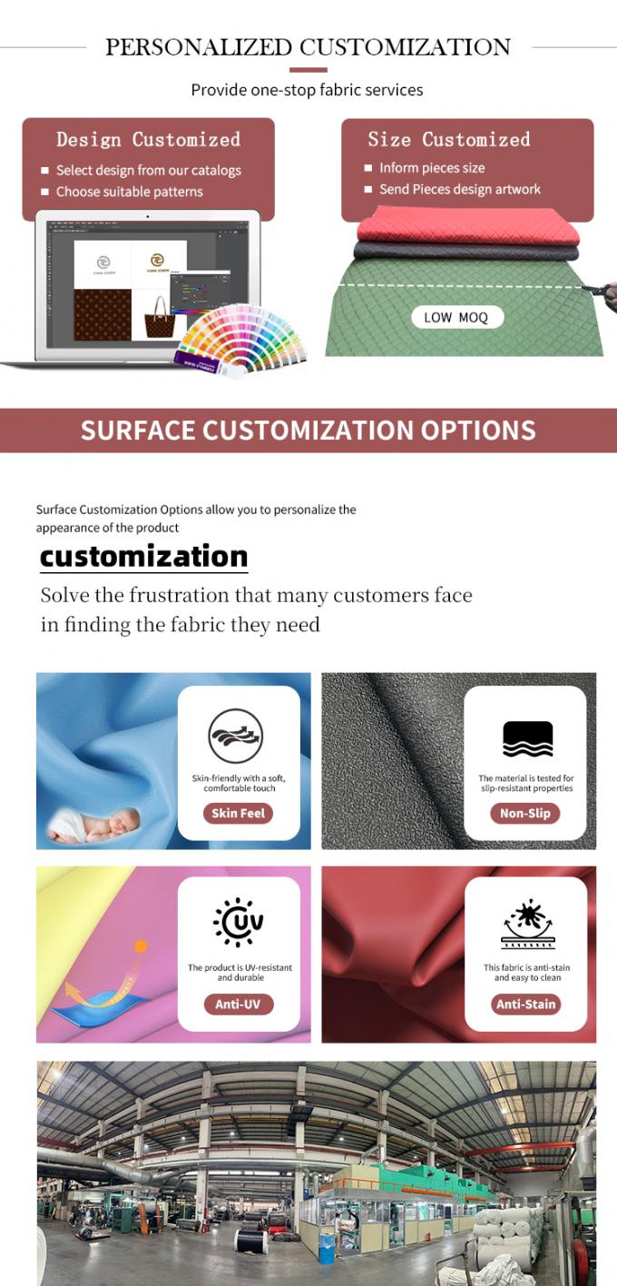 1.4mm PVC υφή ελέφαντα συνθετικό τεχνητό δέρμα για τσάντα πορτοφόλι οικιακές προμήθειες καναπές πλαστά δερμάτινα υλικά 7