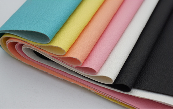 PVC Litchi Grain συνθετικό δέρμα για έπιπλα 54" πλάτος 8
