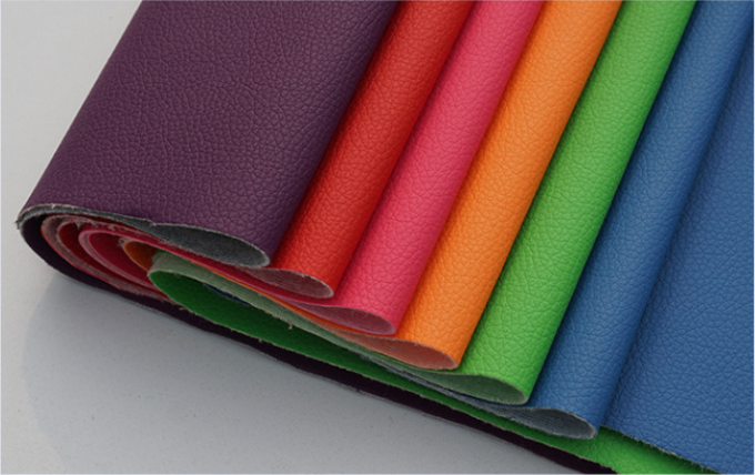 PVC Litchi Grain συνθετικό δέρμα για έπιπλα 54" πλάτος 9