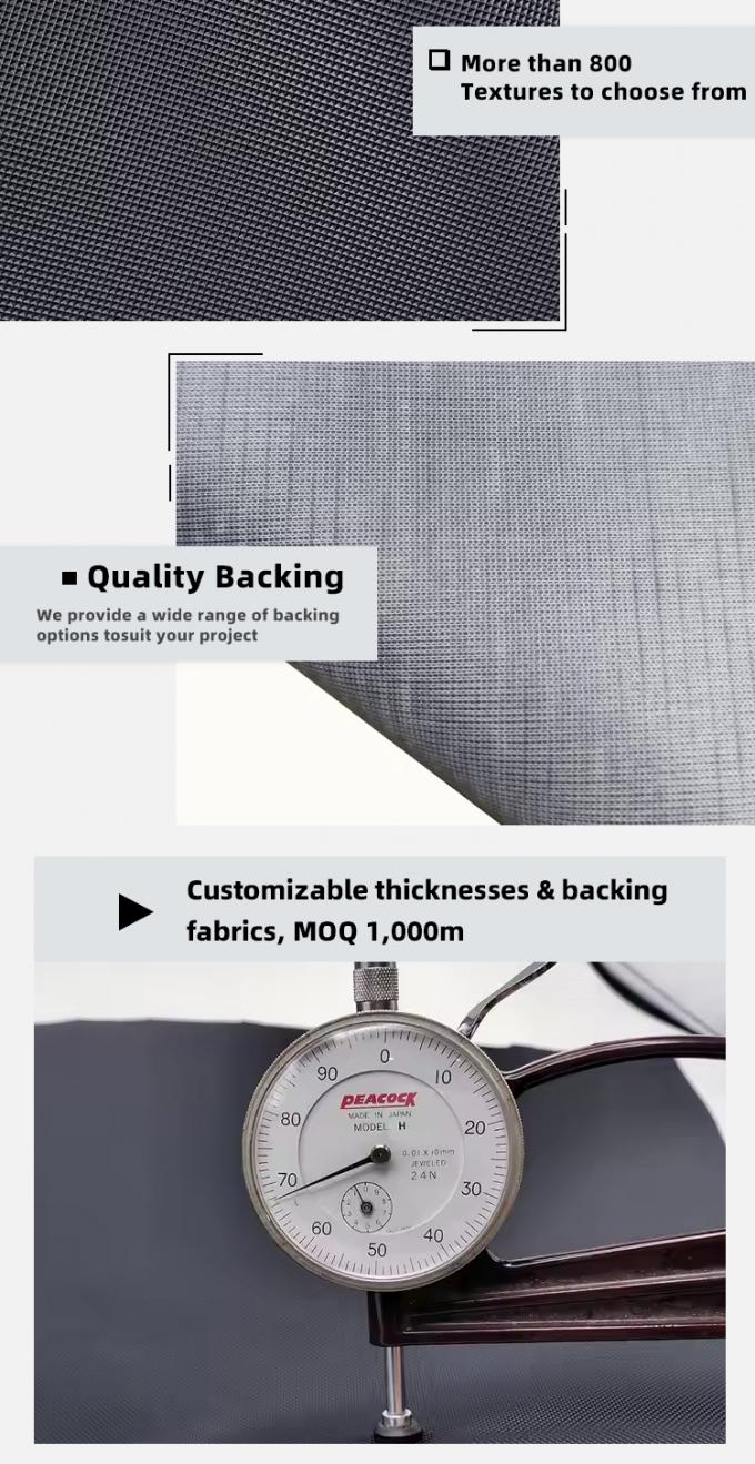 Δερματίνη PVC ανθεκτική στην τριβή για καθίσματα αυτοκινήτων και έπιπλα 5