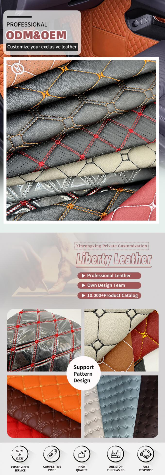 6.0mm Πολυουρεθάνιο Φόμιμο Δέρμα PVC για Καλυμμένα Καθιστάρια Αυτοκινήτων 6