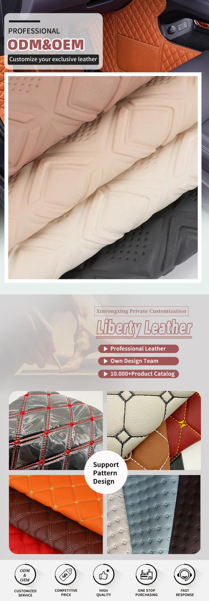 PVC διαμαντένιο τρύπημα ανάγλυφο στυλ Τεχνητό συνθετικό δέρμα για αυτοκίνητο πόδι κάθισμα αυτοκίνητο καναπέ διακόσμηση τσάντα πλαστό δερμάτινο ύφασμα 4