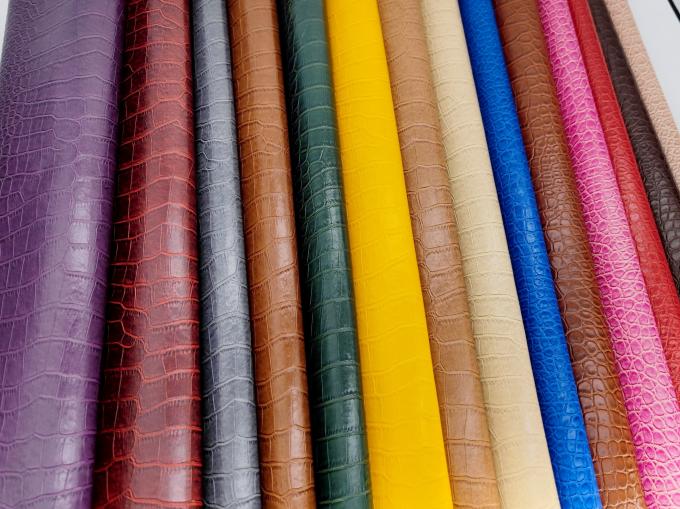 PVC Κροκόδειλος Grain Τεχνητό Συνθετικό Δέρμα Πορτοφόλι Κουτί Παπούτσια Σημειωματάριο Δερματίνη 4
