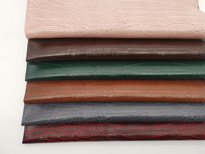 PVC Κροκόδειλος Grain Τεχνητό Συνθετικό Δέρμα Πορτοφόλι Κουτί Παπούτσια Σημειωματάριο Δερματίνη 5