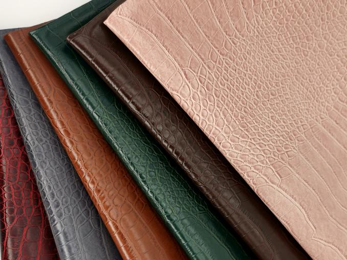 PVC Κροκόδειλος Grain Τεχνητό Συνθετικό Δέρμα Πορτοφόλι Κουτί Παπούτσια Σημειωματάριο Δερματίνη 6