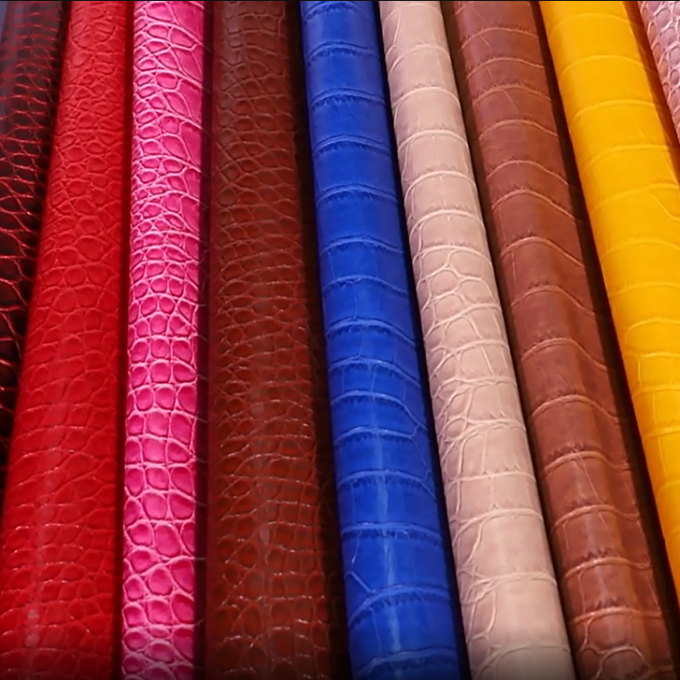 PVC Κροκόδειλος Grain Τεχνητό Συνθετικό Δέρμα Πορτοφόλι Κουτί Παπούτσια Σημειωματάριο Δερματίνη 7