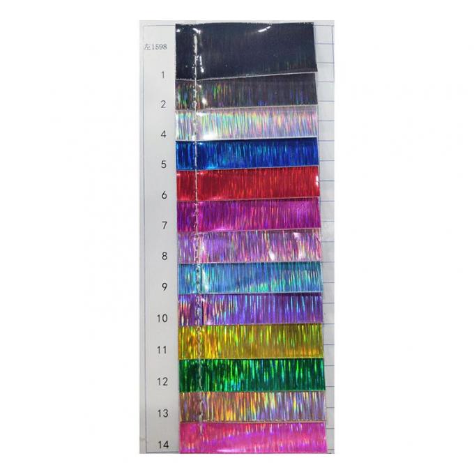 Rainbow Pu Holographic Wire-drawing Figure Embossed Artificial Faux Leather Shoes Vanity Case Handbag Notebook Leather Fabric 18