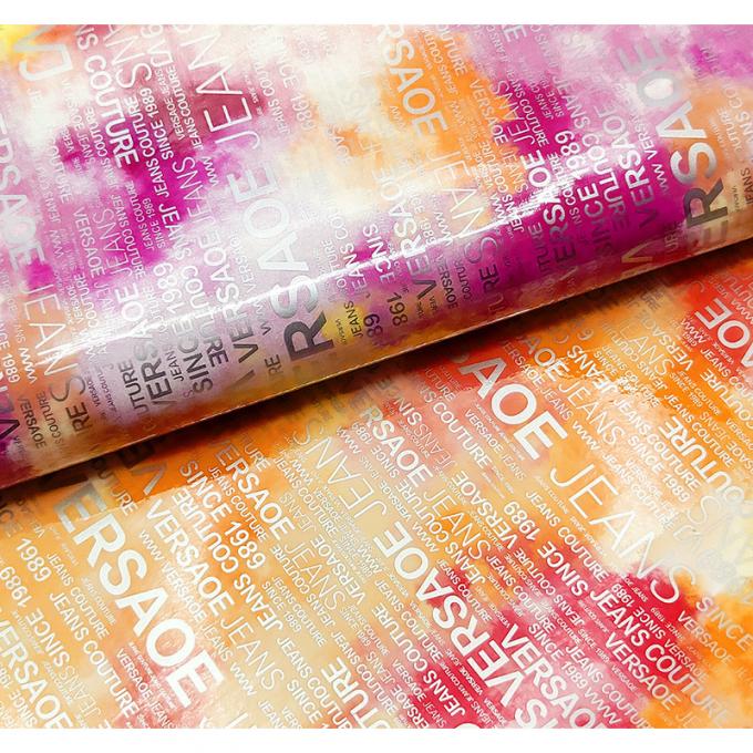 ΠΥ Rainbow Letter Print Magazine Design Συνθετικό δέρμα Αδιάβροχο πλαστό δερμάτινο ύφασμα για τσάντα αποσκευών Καλλυντικά έπιπλα/καναπέ 6