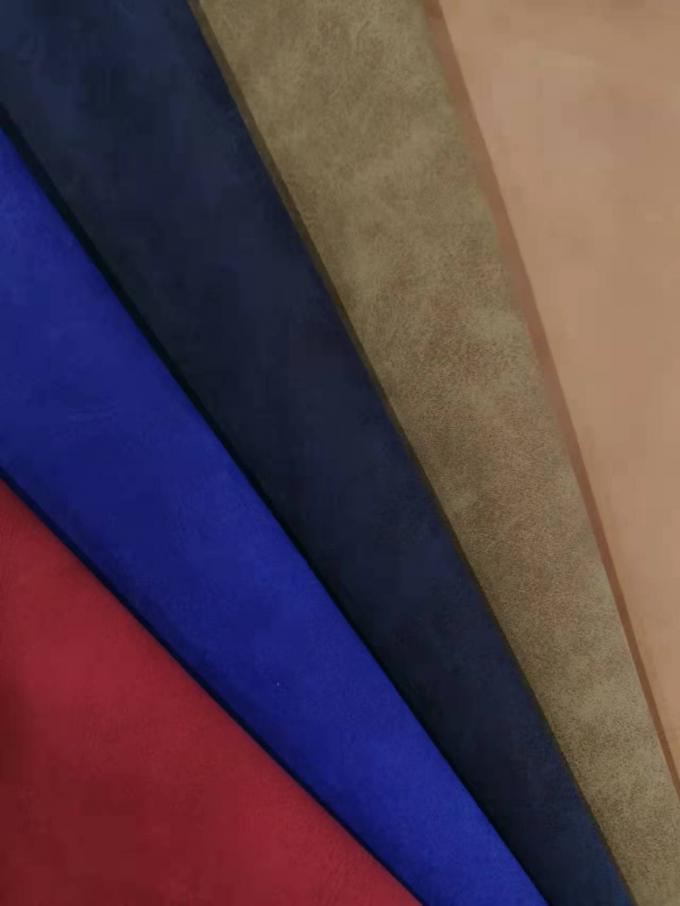 PU Nubuck Δερμάτινο Συνθετικό Δέρμα Ύφασμα Απομίμηση Βαμβακερού Πάτου Παπούτσια Τσάντες Ύφασμα Σημειωματάριου Χονδρική 3