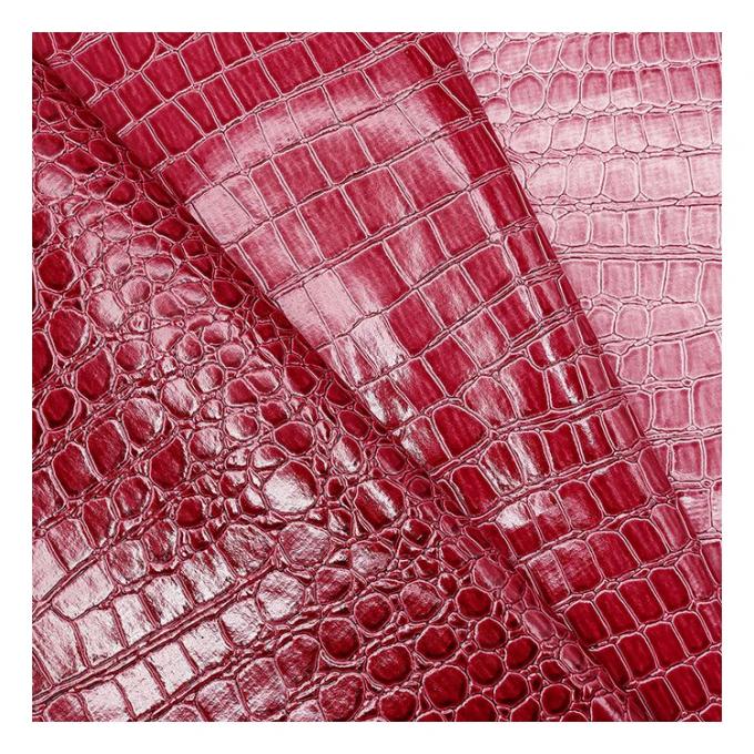 Υψηλής γυαλάδας πέτρινο μοτίβο PVC συνθετικό δέρμα ζωικό μοτίβο παπούτσια τσάντες και τσάντες δερματίνη 14