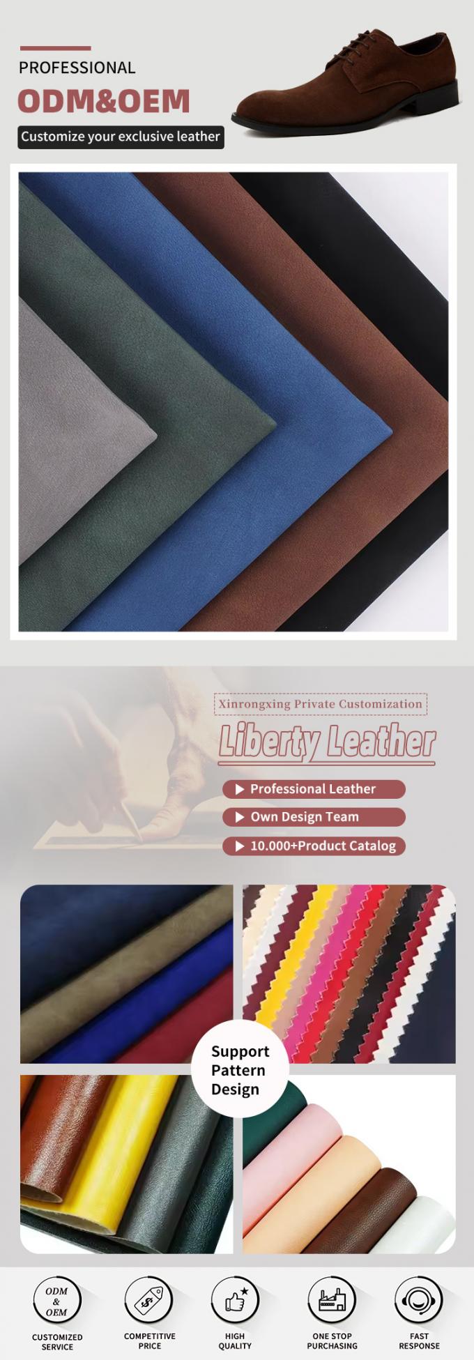 ΠΥ Δυοχρωματικό Παγωμένο Δέρμα Προβάτου Nubuck Grain Συνθετικό Δερμάτινο Σώλο Παπούτσια Πορτοφόλι Διακόσμηση Λογαριασμοί Κουτί Φαλακτικό Δερμάτινο ύφασμα 4