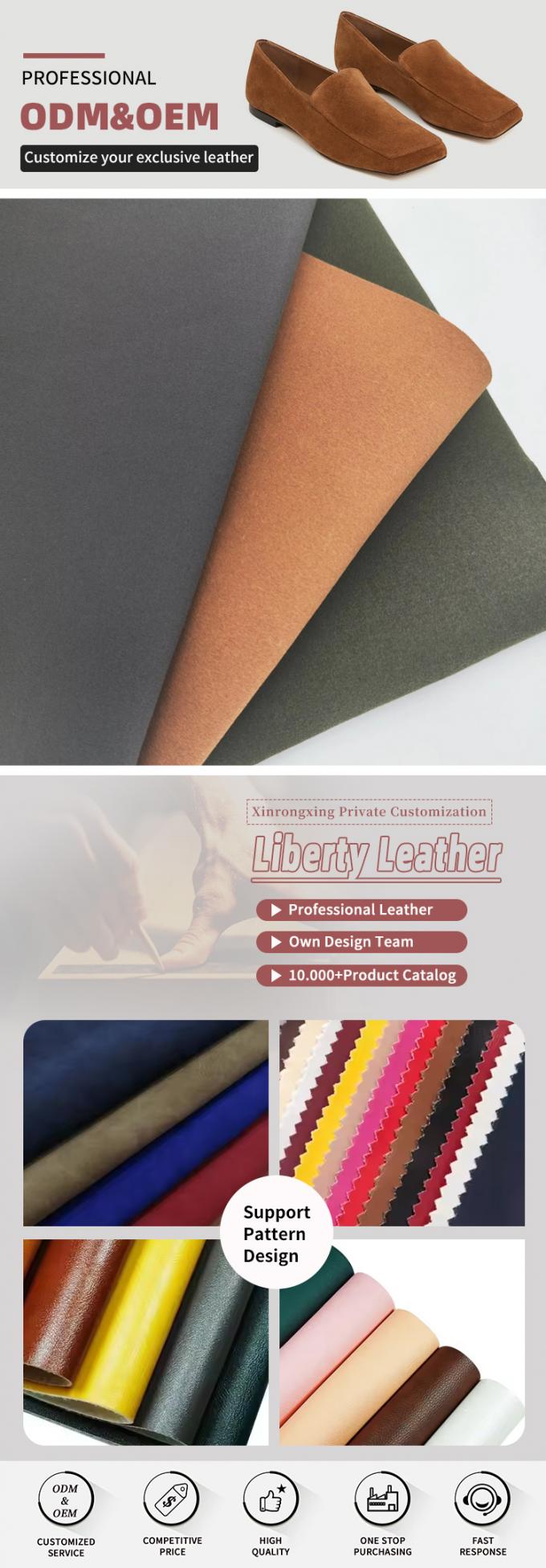 ECO Απομίμηση σουέτ μικροϊνών PU Επένδυση Συνθετικό Δέρμα για Παπούτσια Τσάντα Ζώνη Γάντια Ύφασμα από Δερματίνη 4